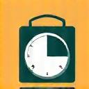 Calendar with a clock icon representing reliable, punctual scheduling and service